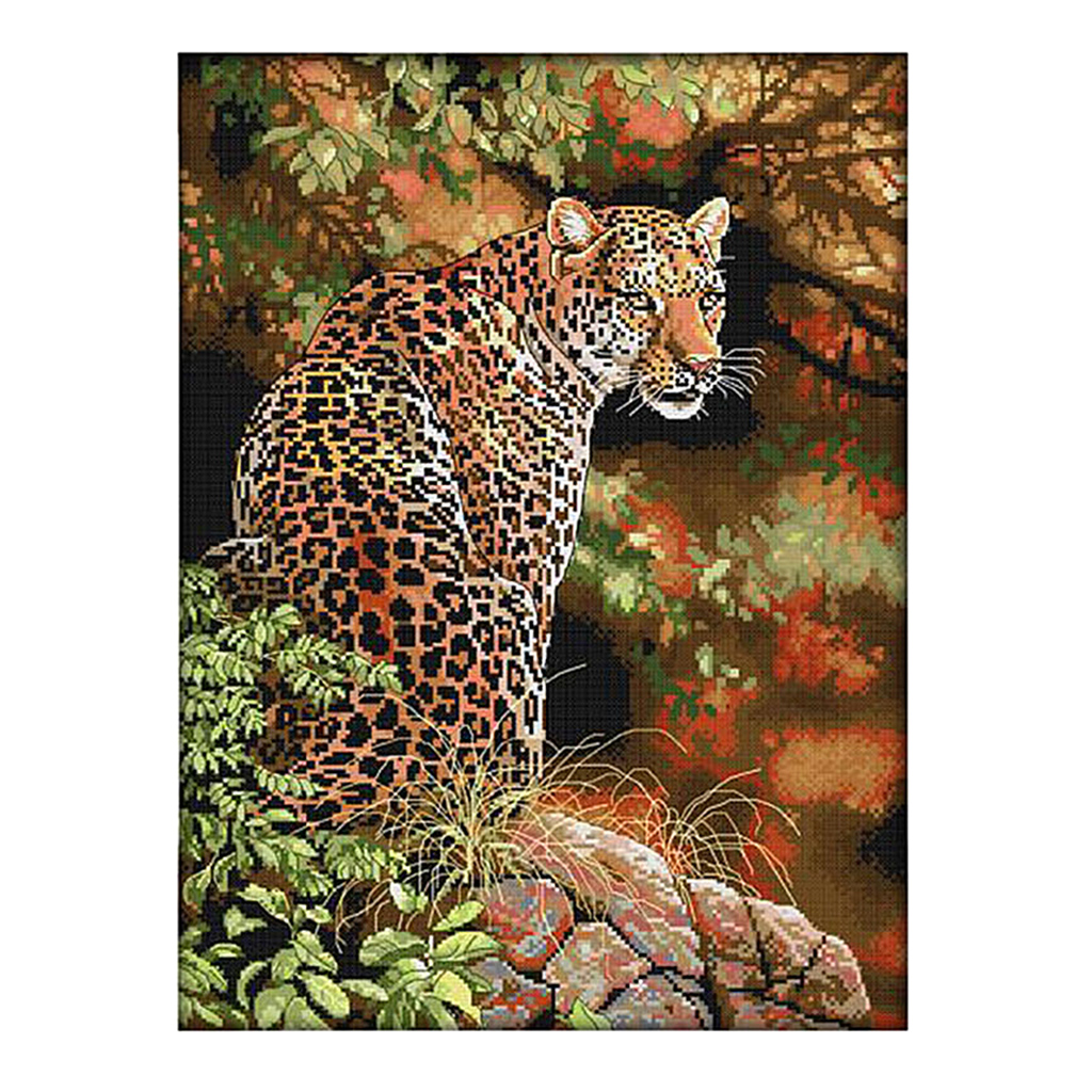 Dimensions Needlecrafts Leopard Stamped Cross Stitch Craft Animal Embroidery