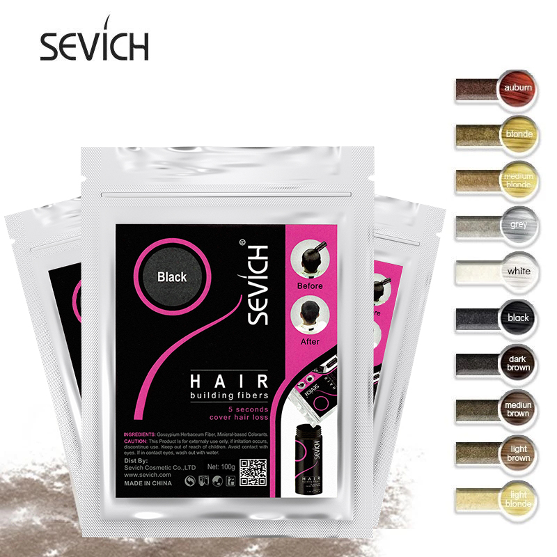 Best of Sevich 100g Refill Bags Hair Extension Fiber Instant Cover Hair 10 Colors Keratin Hair Building Fiber Powder Dropshipping Reviews & Tips