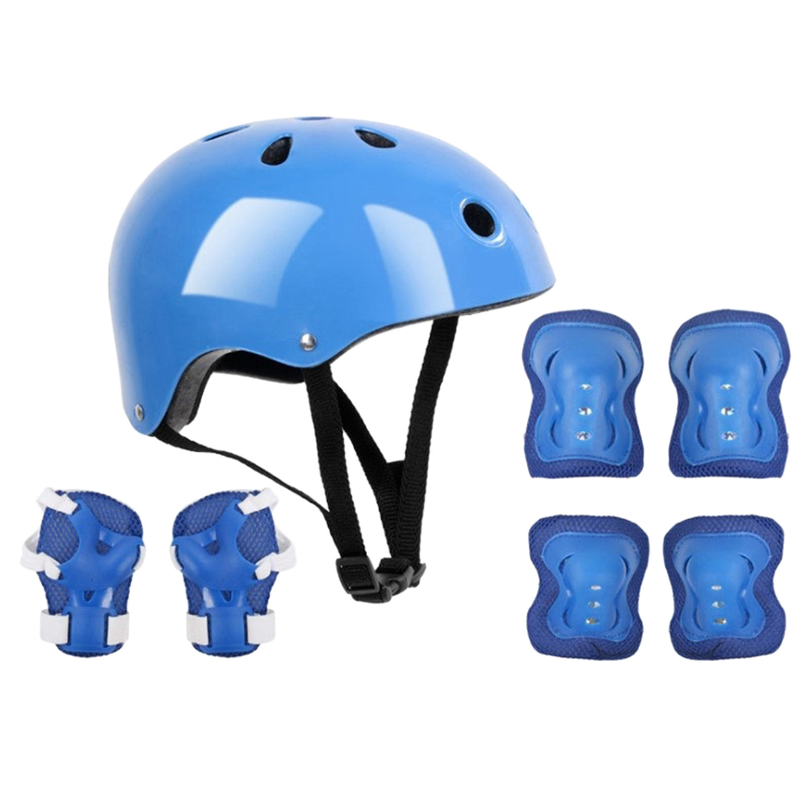 Kids Sport Protective Gear Set Elbow Knee Wrist Pads and Helmet for Bicycle Girls Boys Cycling Riding Scooter Skating