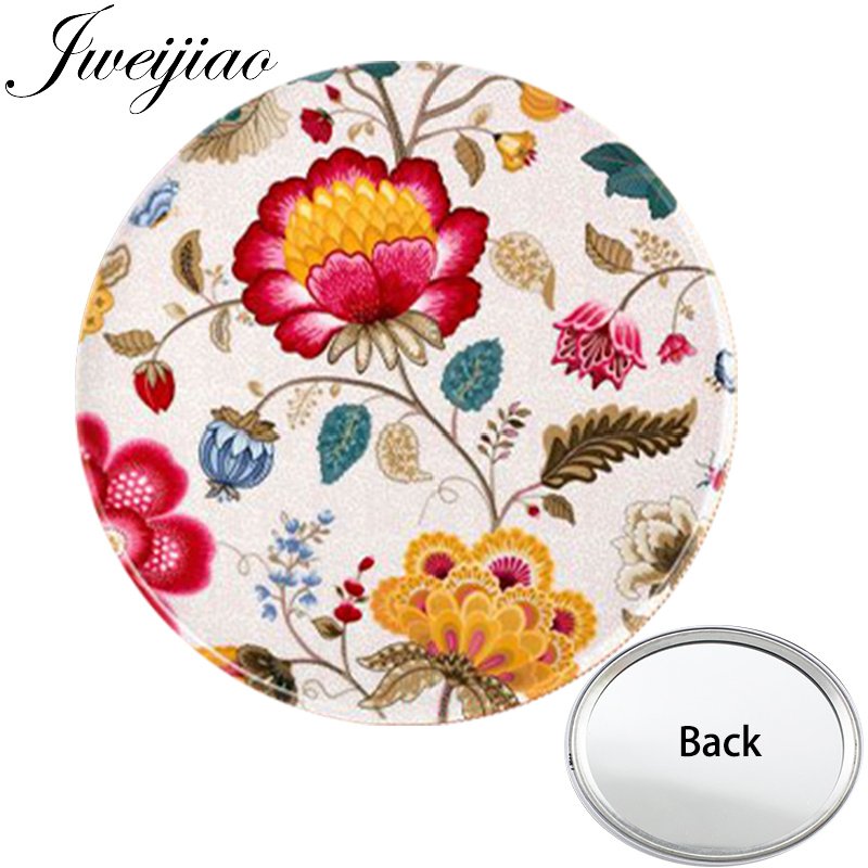 Best of Youhaken Flower Pattern Art Photo Printed One Side Flat Mini Pocket Mirror Compact Makeup Vanity Hand Travel Purse Mirror Reviews & Tips