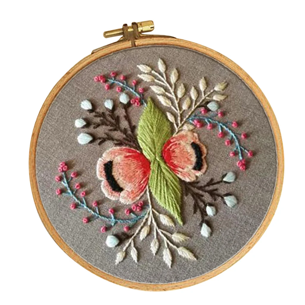 Full Range of Embroidery Starter Kit with Pattern, Cross Stitch Kit Embroidery