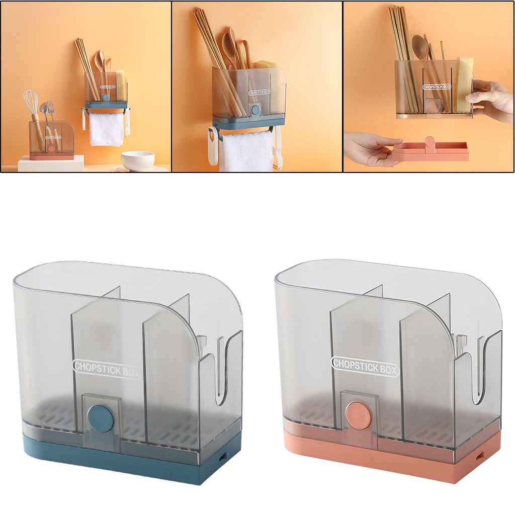 Wall Mount / Free Standing Utensil Drying Racks for Spoons Forks Chopsticks Flatware Organizer Cookware Cutlery Holder