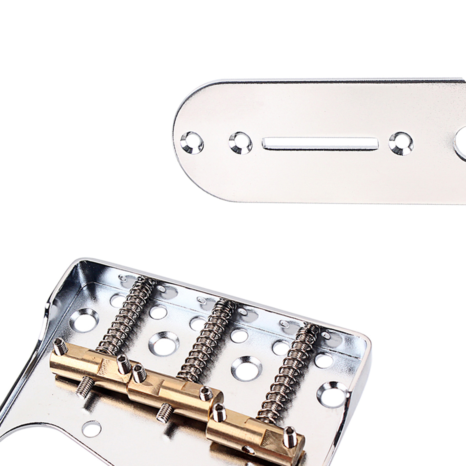 Chrome Vintage Guitar Bridge and Bridge Parts For TL-Style Electric Guitar