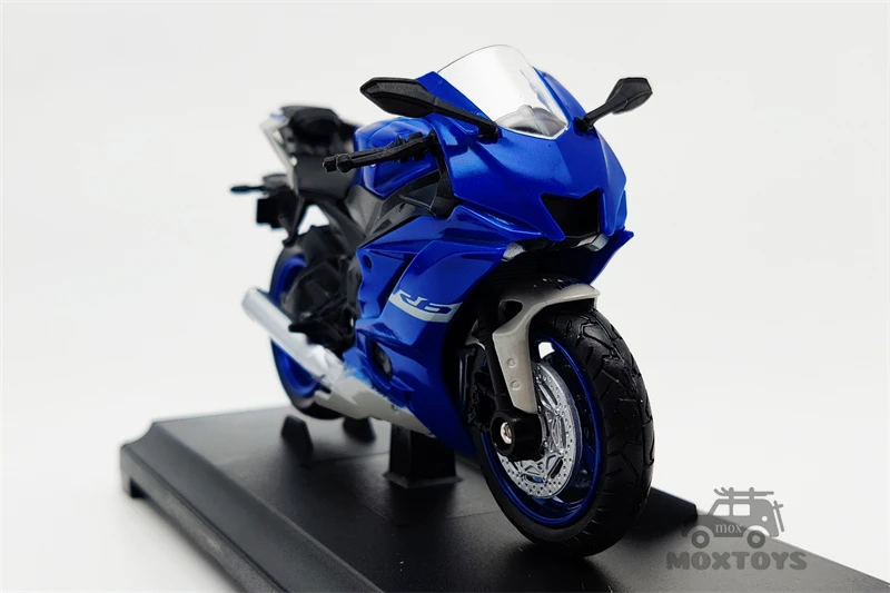 New Miniature Maisto 1:18 Scale Blue YAMAHA YZF-R6 Motorcycle Diecast Model Toys 