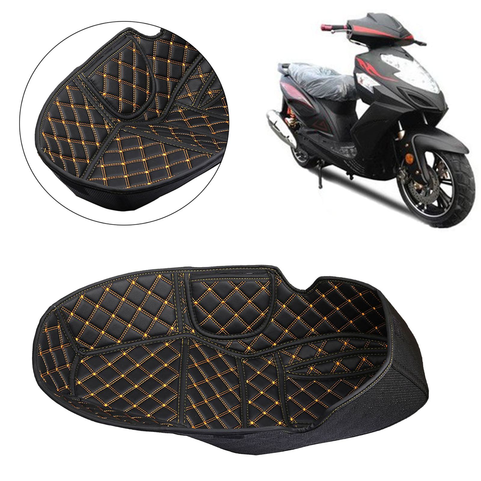 Motorbike Flexible DIY Seat Covers Cushion Case Pad Mat Anti-Slip Fit for HONDA PCX150 PCX 150 Parts Accessory