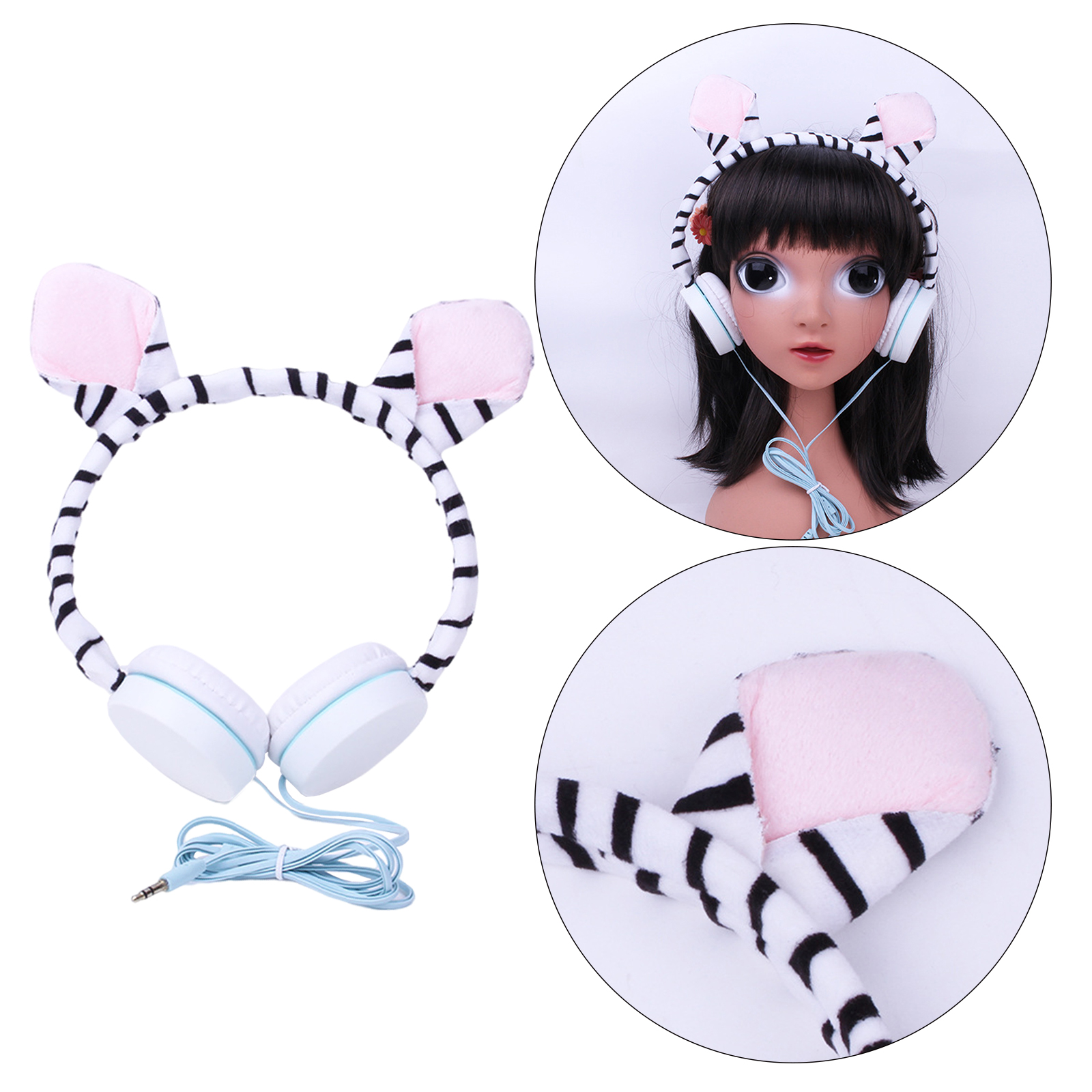 Kids Headphones Over-Ear Wired Headphones for Boys Girls Chidren Teenagers School Tablet TV  Free Cute Design