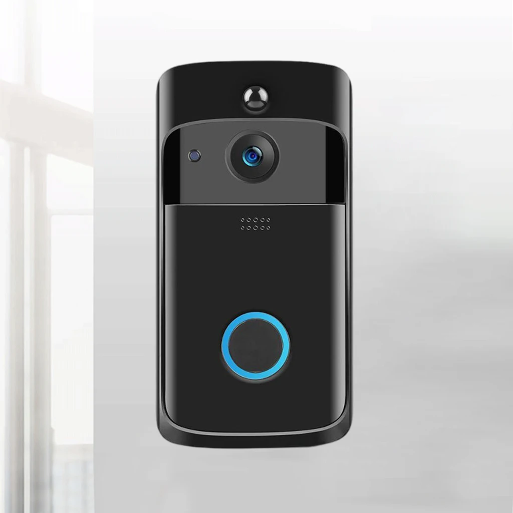 Smart Video Doorbell Camera Intercom Door Chimes Two-Way Audio Battery Operated HD Doorbell Camera for Home Indoor Outdoor