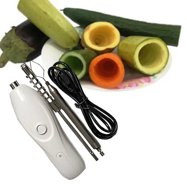 Electric Vegetable Corer, Electric Seafood Scraping Scale Machine, Home  Replaceable Blade Zucchini Pumpkin Cucumber Corer – BigaMart