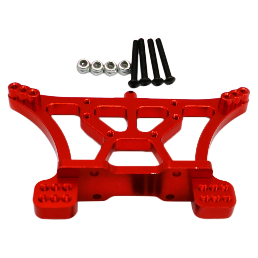 CNC Aluminum Rear Shock Tower Replacement Parts for 1/10 Traxxas Slash 2WD Short Truck, Red