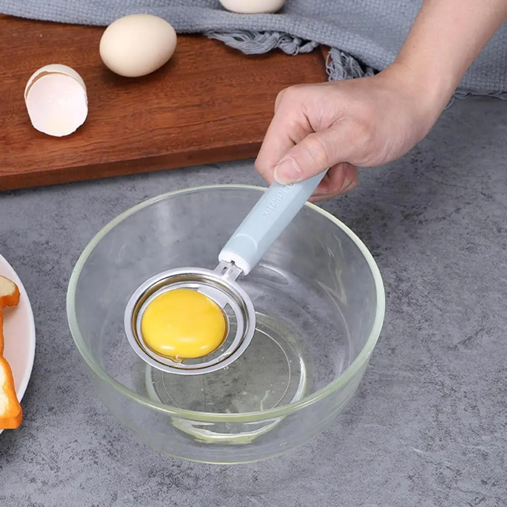 Stainless Steel Egg White Yolk Filter Separator Cooking Tool Dishwasher Safe Chef Kitchen Gadgets Luscreal Egg Separator 