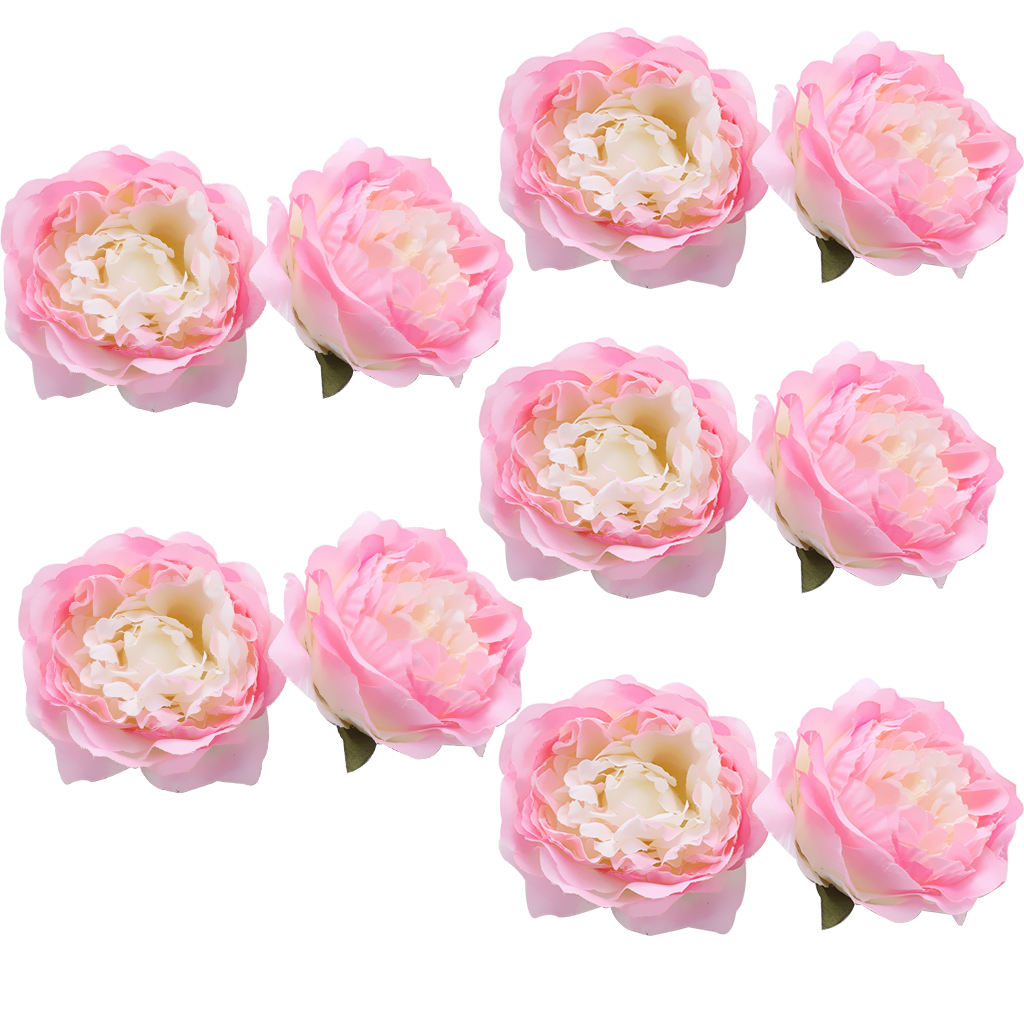 10 Pieces Artificial Peony Flower Home Wedding Decoration Different Colors