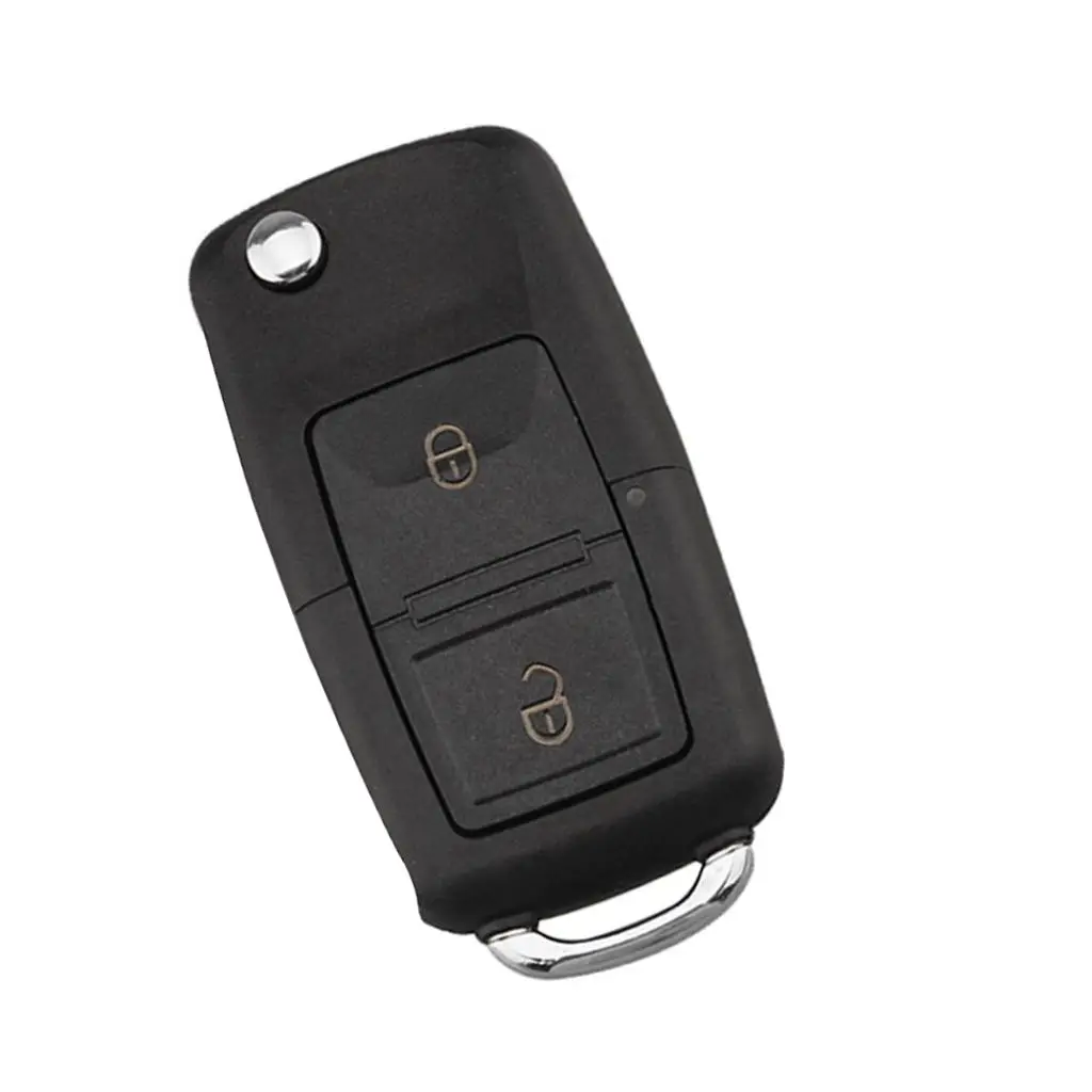 2 Button Smart Remote Key Fob 433Mhz ID48 Chip With Rubber Pad for VW