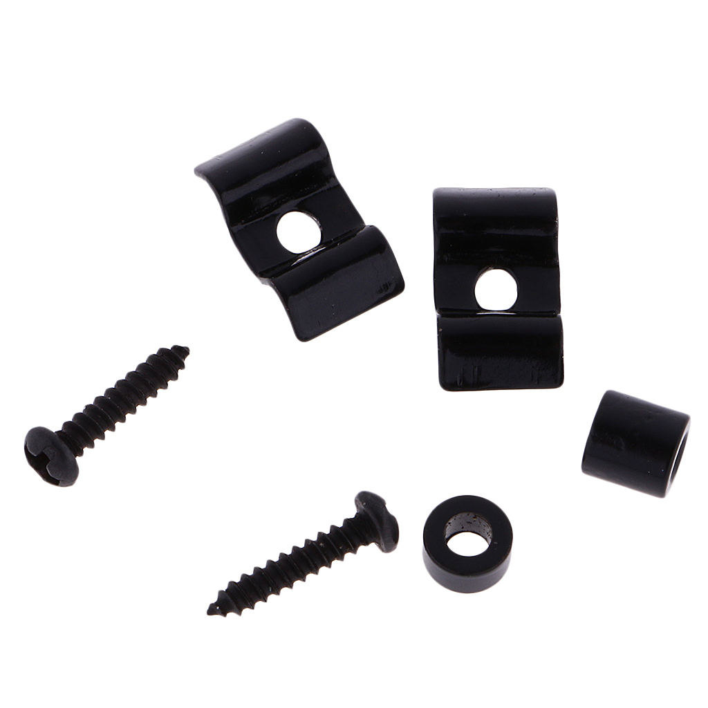 Set of 2 Metal Guitar String Tree Retainers for Stratocaster Squier Electric Guitar