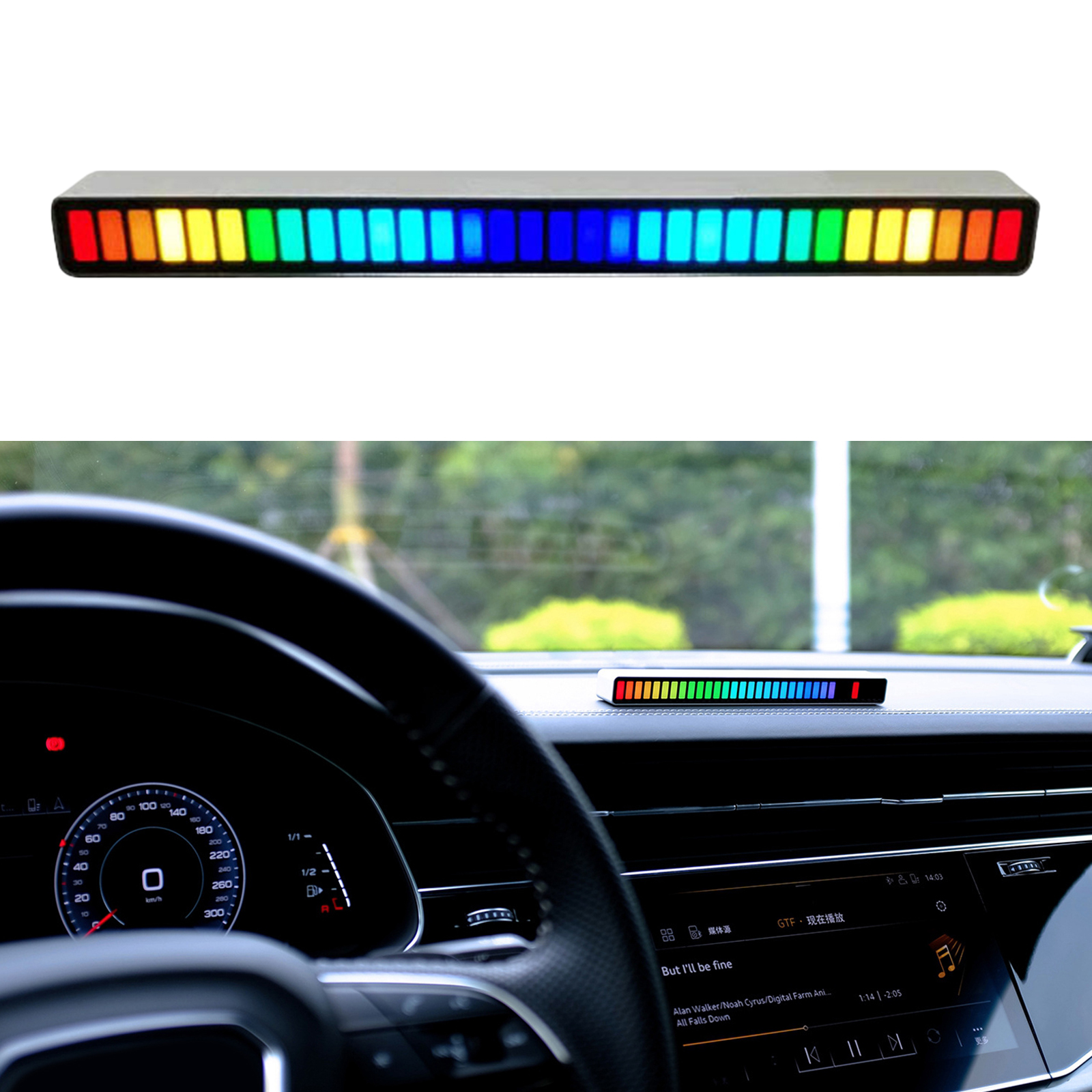 Creative Sound Control Voice-Activated Rhythm Music Strip Light 18 Colors Party Bedroom RGB Colorful LED Lights Decoration