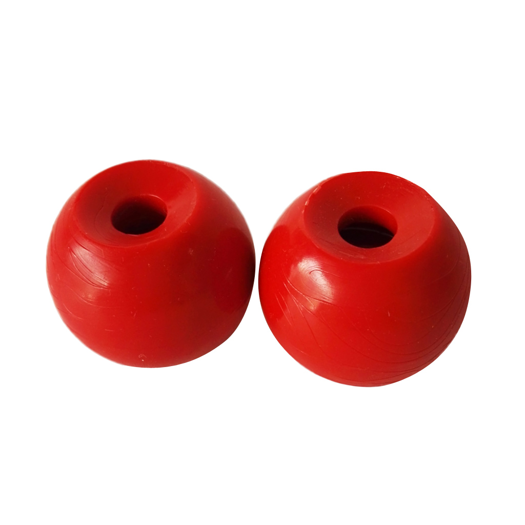 2Pcs Portable Red Balls for Kayak Canoe Marine Tail Rudder Control System