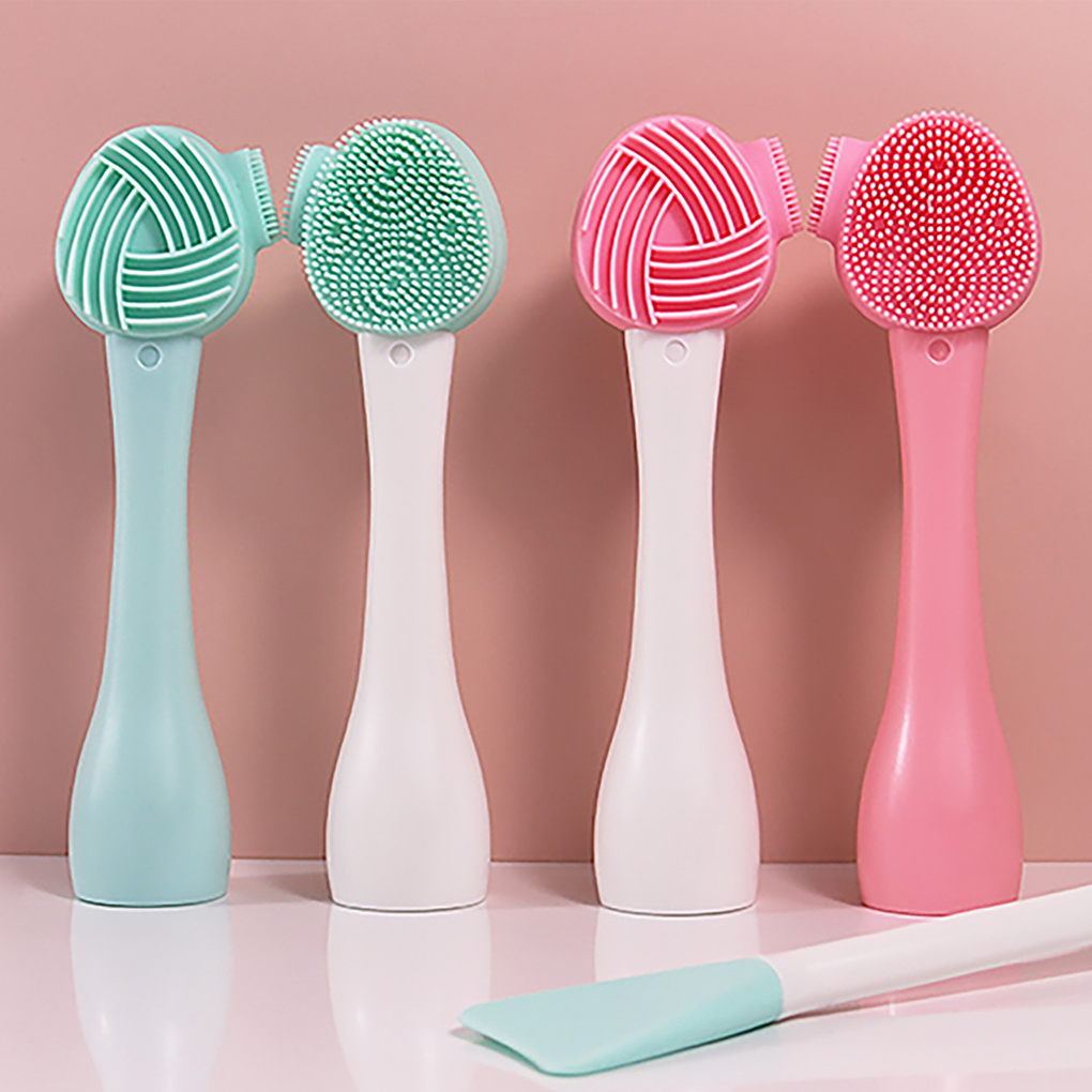 Best of Double Side Silicone Facial Cleanser Brush Soft Hair Face Massage Washing Brush Blackhead Remover Portable Skin Care Tool Reviews & Tips