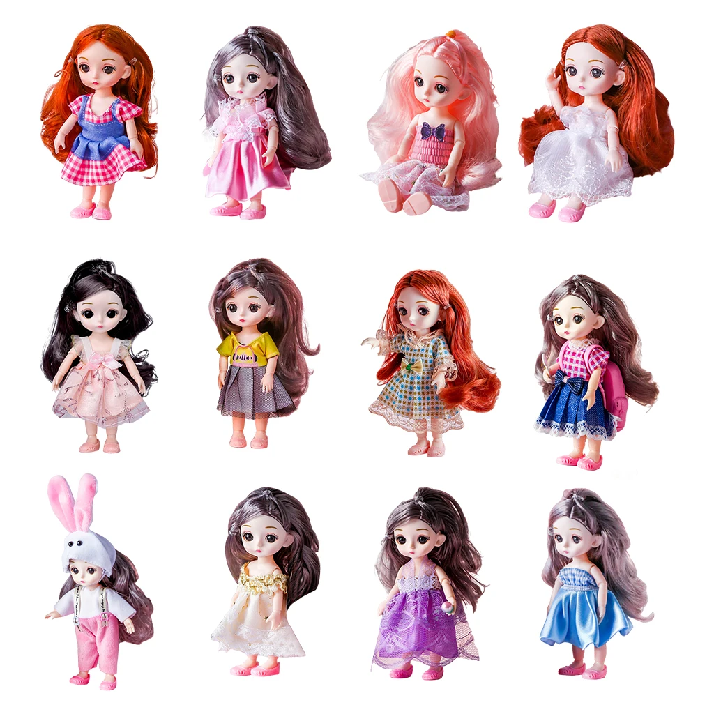 Adorable Moveable Joint 16cm 1/12 BJD Doll Fashion Girl Doll Toys Girls Gift