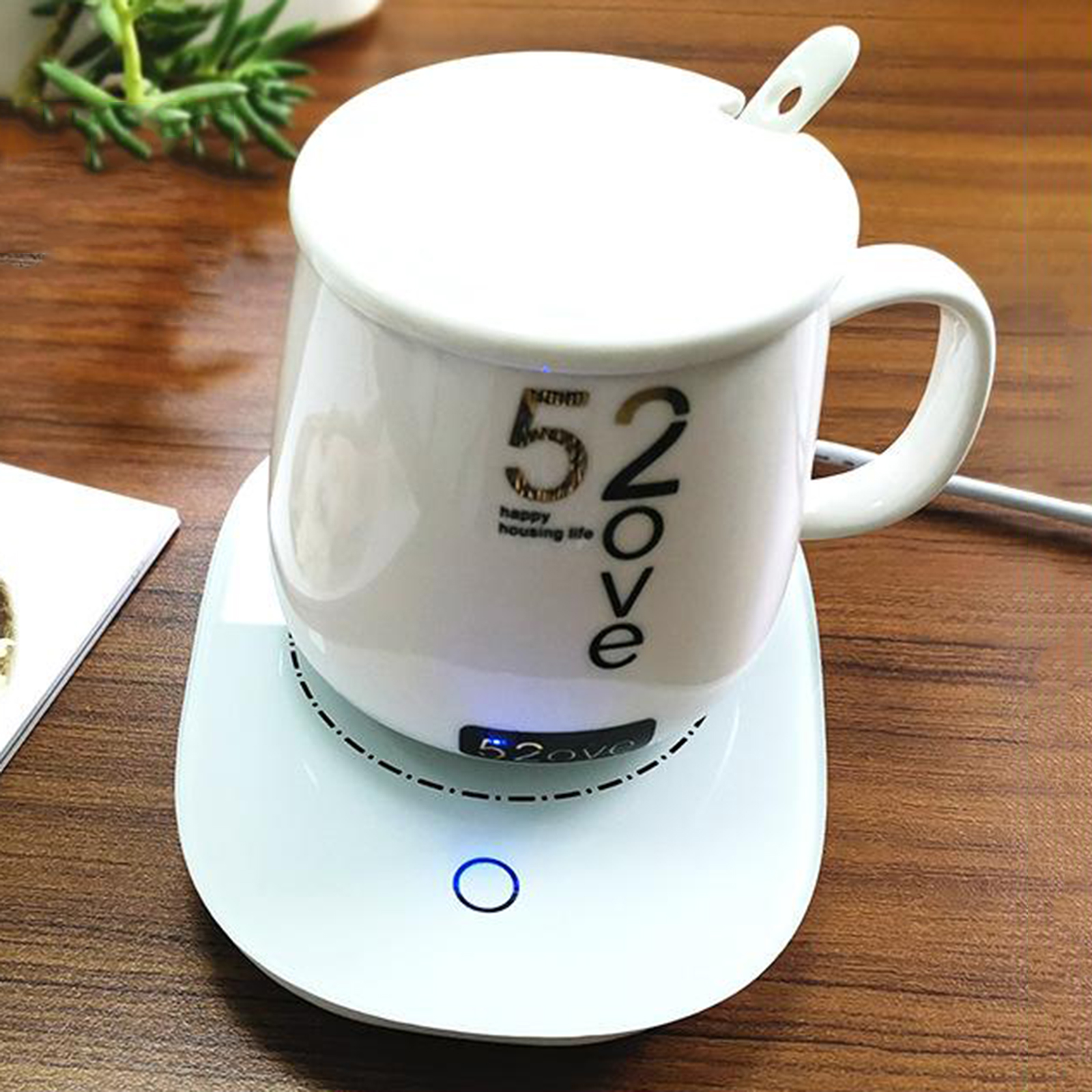 USB Coffee Mug Warmer, Gravity Sensor Quick Heating Tea Cup Milk Heater- for stainless steel cup, glass ceramic cups...