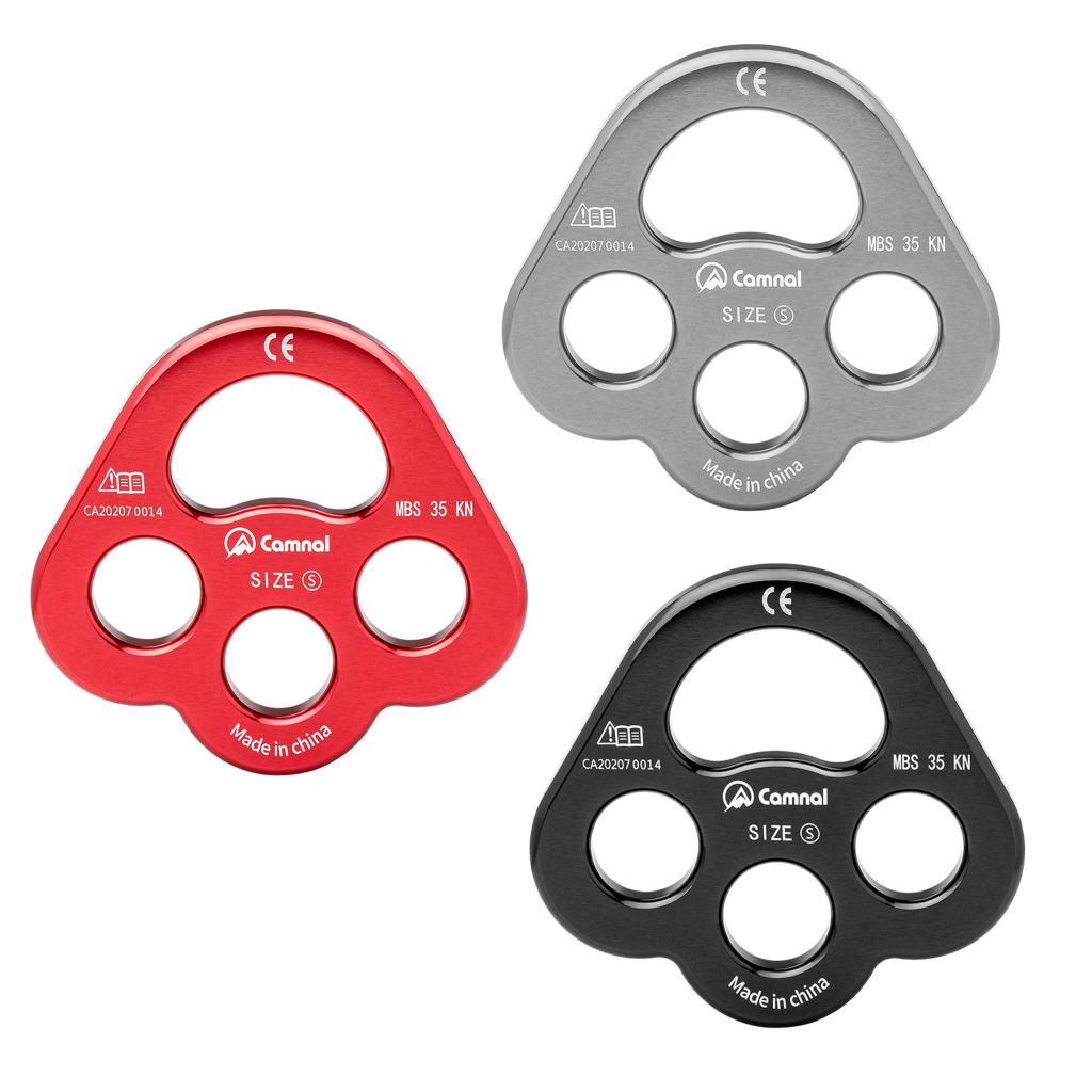 35 KN Climbing Descender Rigging Plate Heavy Duty & High Strength Rappel Device