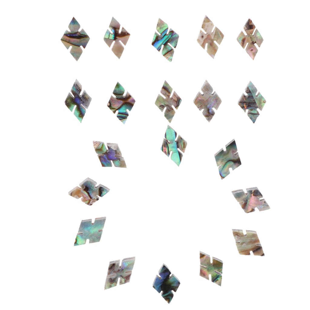 20x Rhombic Fret Inlay Dot Decal for Electric Guitar Bass Instrument Accs