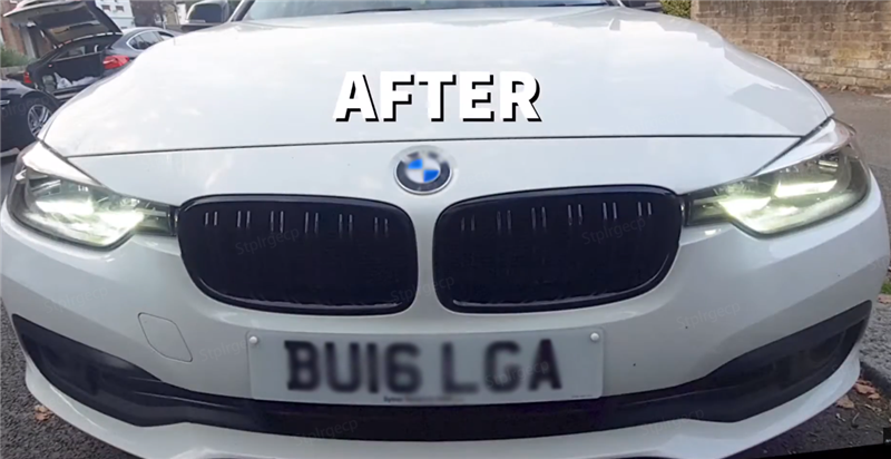 Front Kidney Grille for BMW 3 series F30 F31 F35 316i 318i 320i 328i 330i 2011-2019 Car Replacement Racing Grille Gloss Black