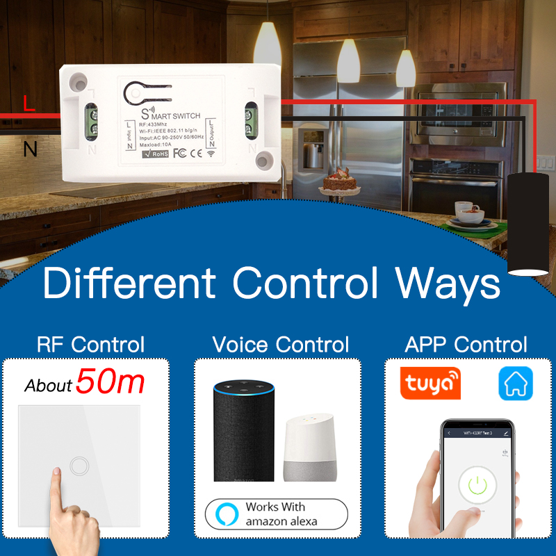 inteligente de sem módulo de controle compatível com alexa