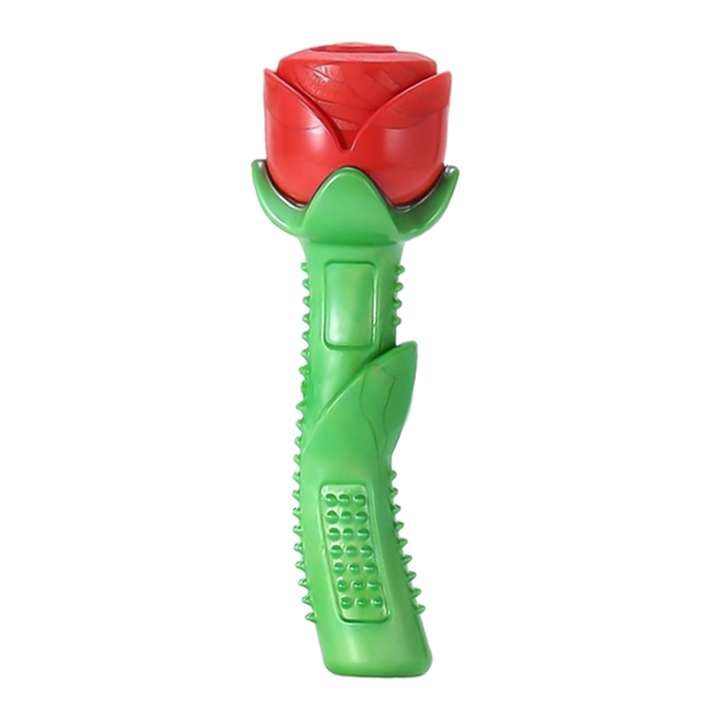 Practical Rose Shaped Puppy Dog Chew Toy Bite Resistant Molar Teeth Cleaning Training Pet Supplies