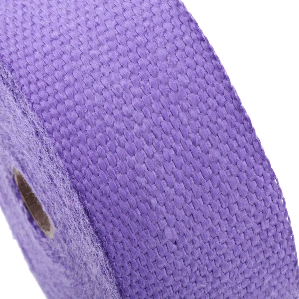 Purple 10m Exhaust Pipe Heat Wrap for Motorcycle Header Insulation