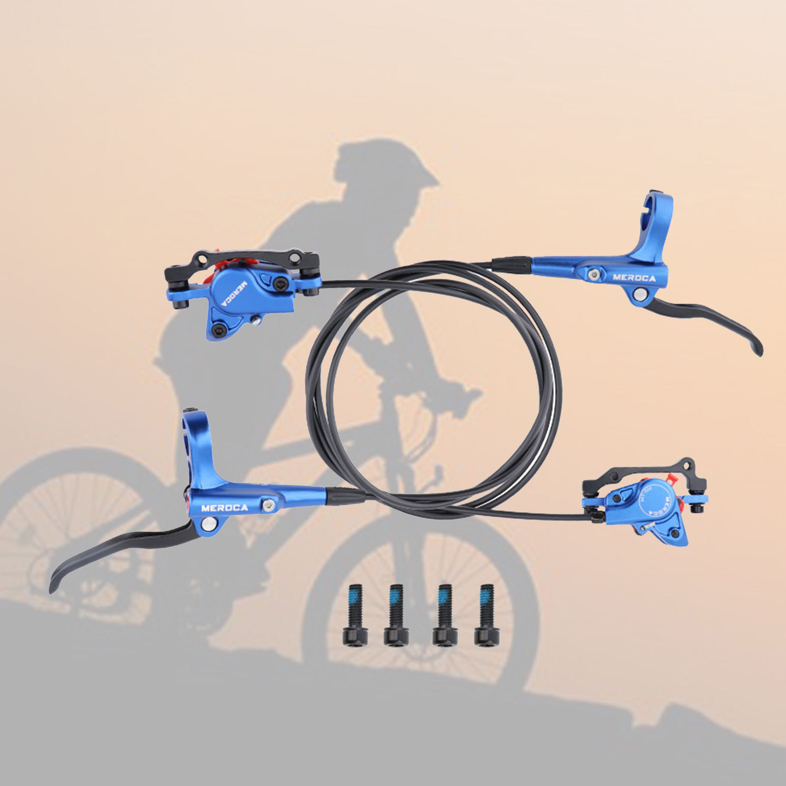 Bike Hydraulic Disc Brakes 51mm B Pillar Refit Parts F160/R140 Oil Disc Brake for E-Bike