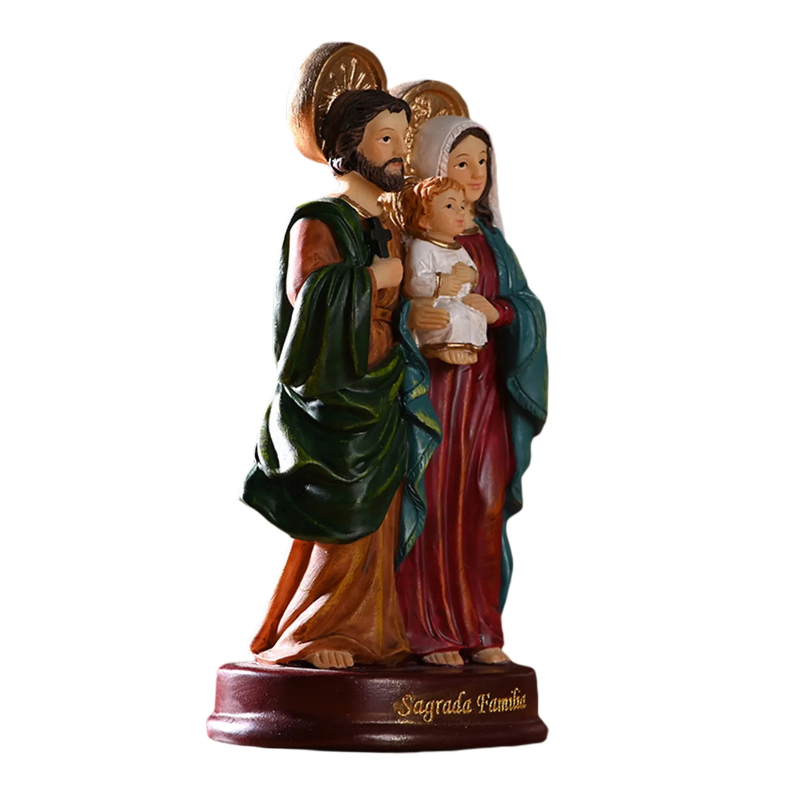 Holy Family Statues Figure Child Jesus Christ Figurine Home Decorative Sculptures Catholic Church Souvenirs Gifts