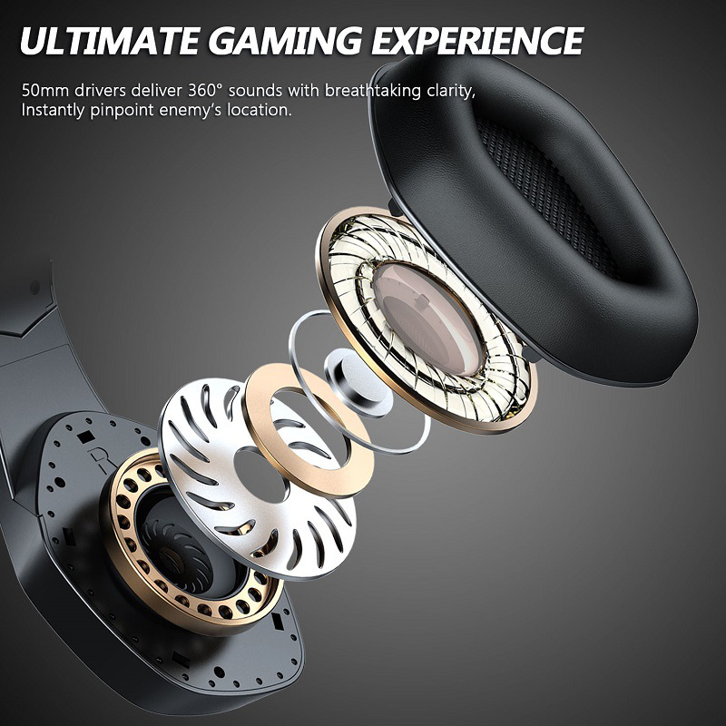 Fones de ouvido profissional gaming headset com