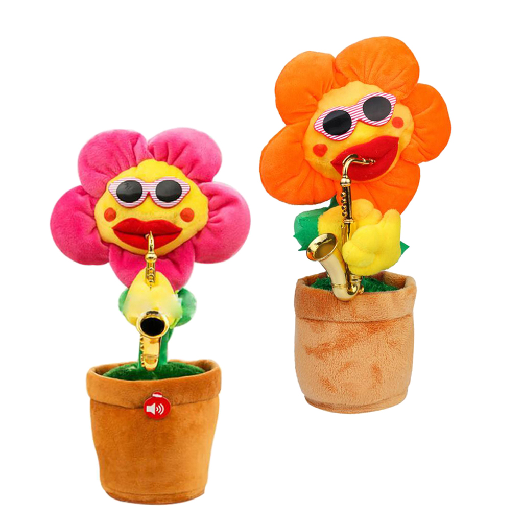 2x Lovely Green  Plush Twist Dancing Doll Toys Dashboard Home Decor