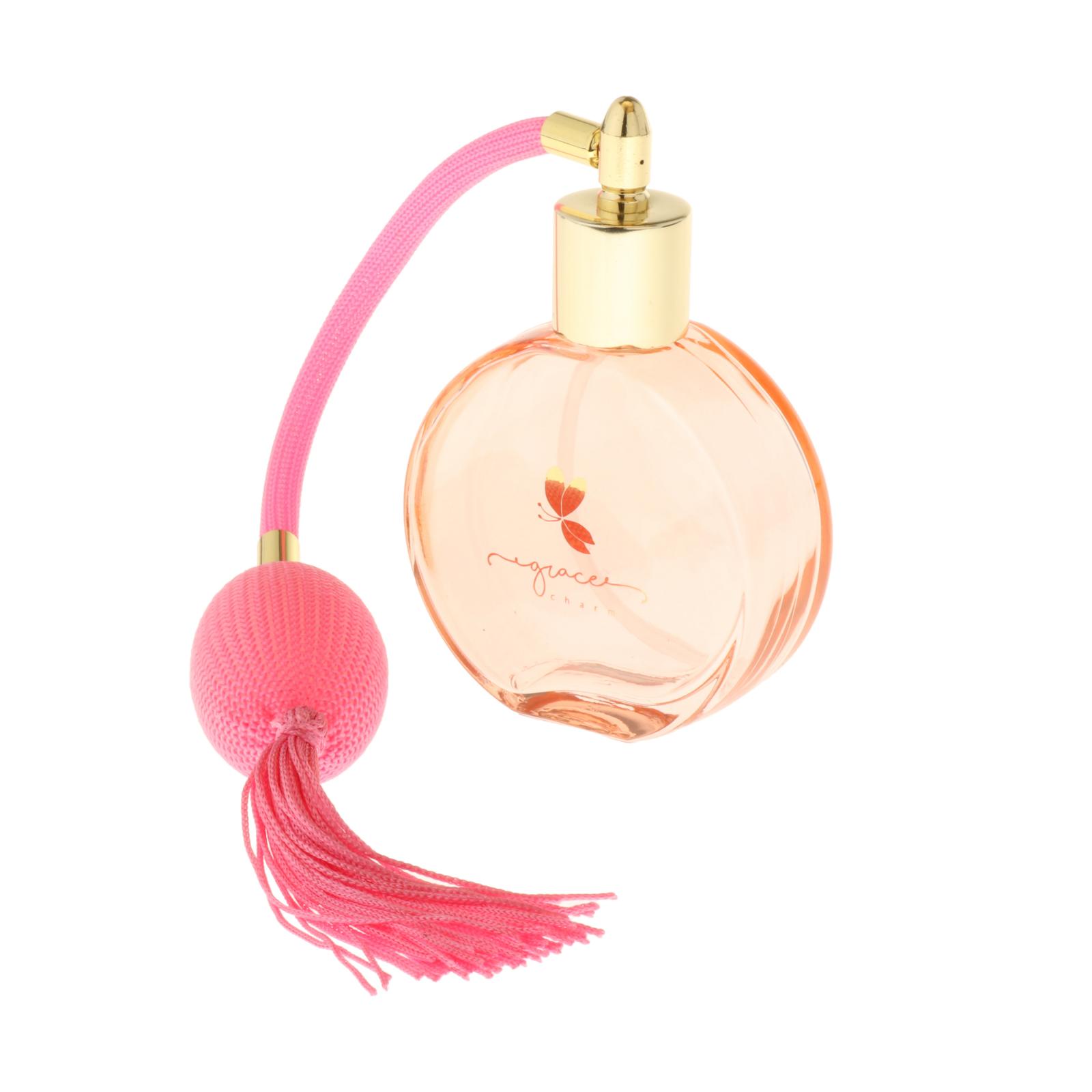 Travel 75ml 2.5 Ounce Empty Clear Glass Fragrance Perfume Bottle Atomizer Refillable Perfume Fine Mist Spray Bottle Travel