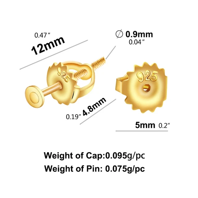 China Factory Brass Friction Ear Nuts, Ear Locking Earring Backs for Post Stud  Earrings, with 3 Holes 6x4.5x3.5mm, Hole: 1mm in bulk online 