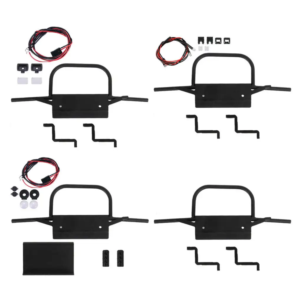 Metal RC Front Bumper Upgrade Kits Refit for 1/10 1/12 D90 Car Accessories