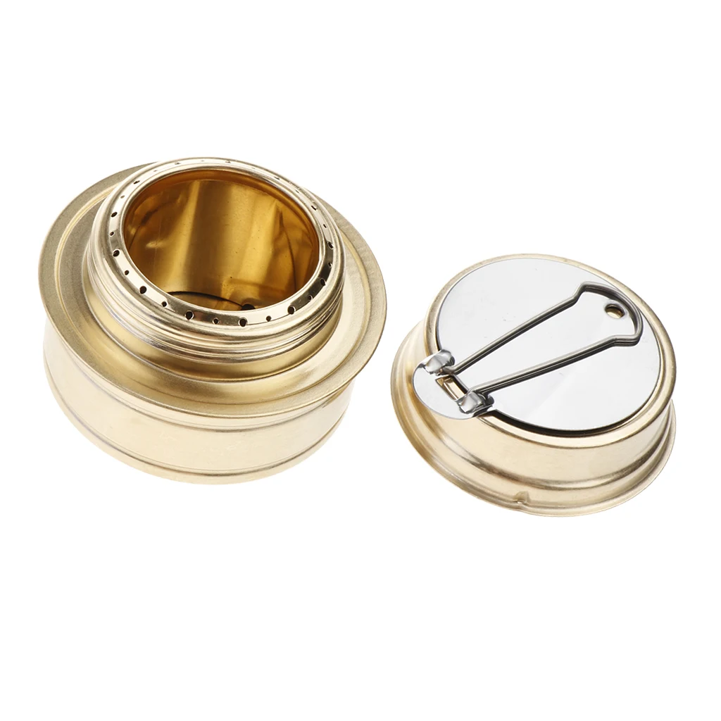 Travel Camping Cooking Copper Alloy   Alcohol Burner Spirit  