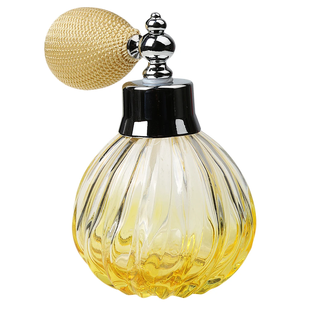 Crystal Glass Elegant Vintage Perfume Bottle Spray Ladies Fashion Accs