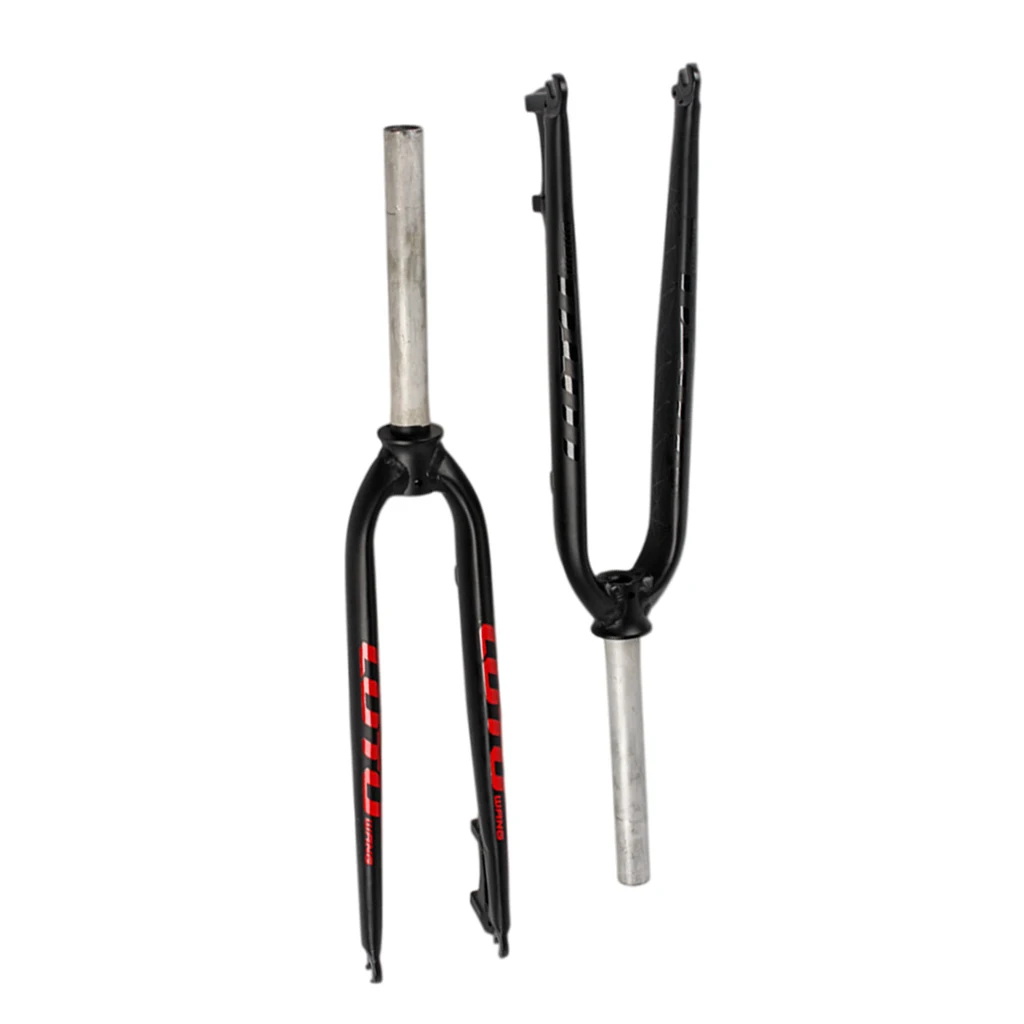 Mountain Bike Full Cycling Equipment Full Forks Fixed Gear Bicycle Front Fork Black C-Brake Threadless 26/27.5/29inch