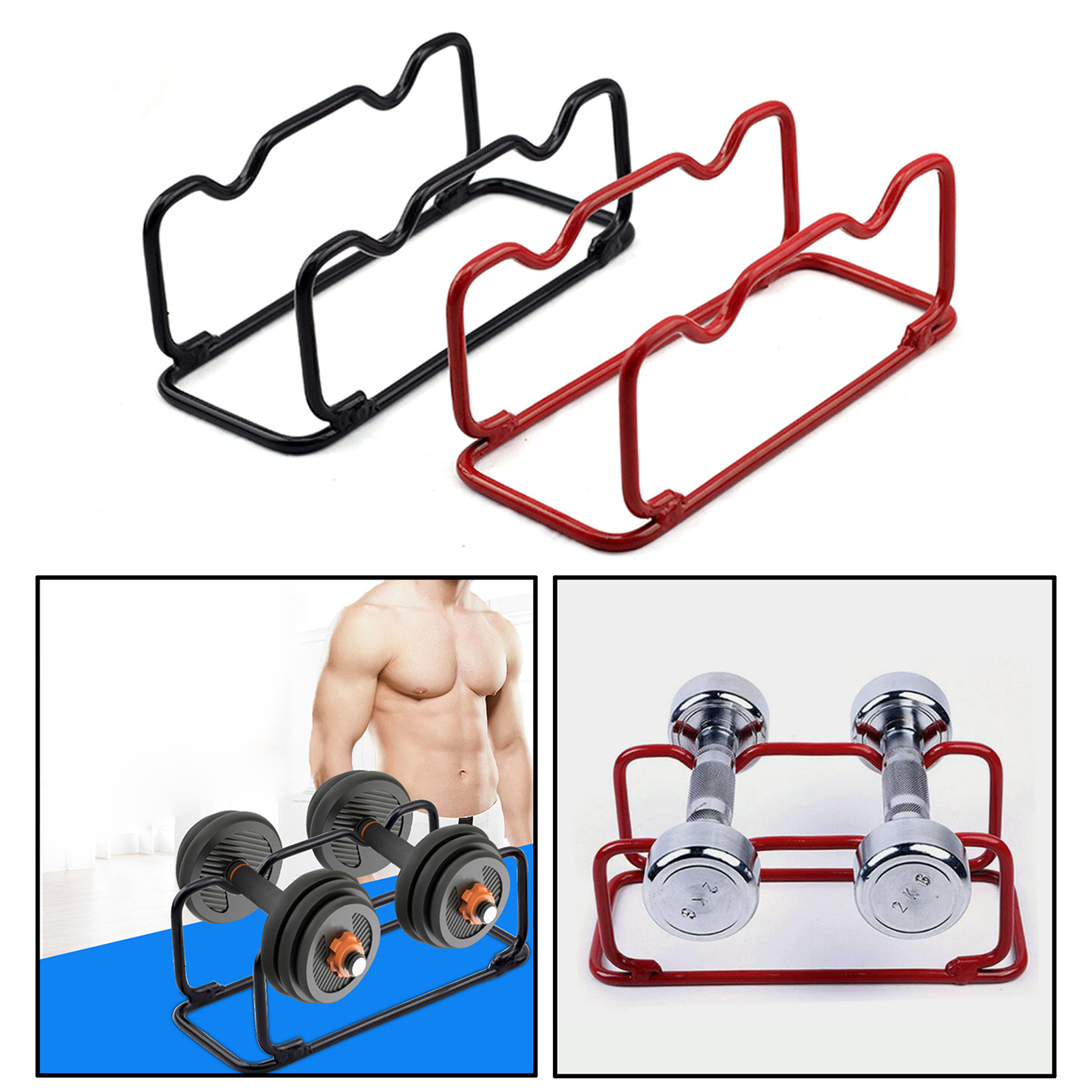 Weight Rack Bracket Capacity Dumbbell Mounted Shoe Vinyl Wire Craft Room 5 Shelf for Fitness Workout Household