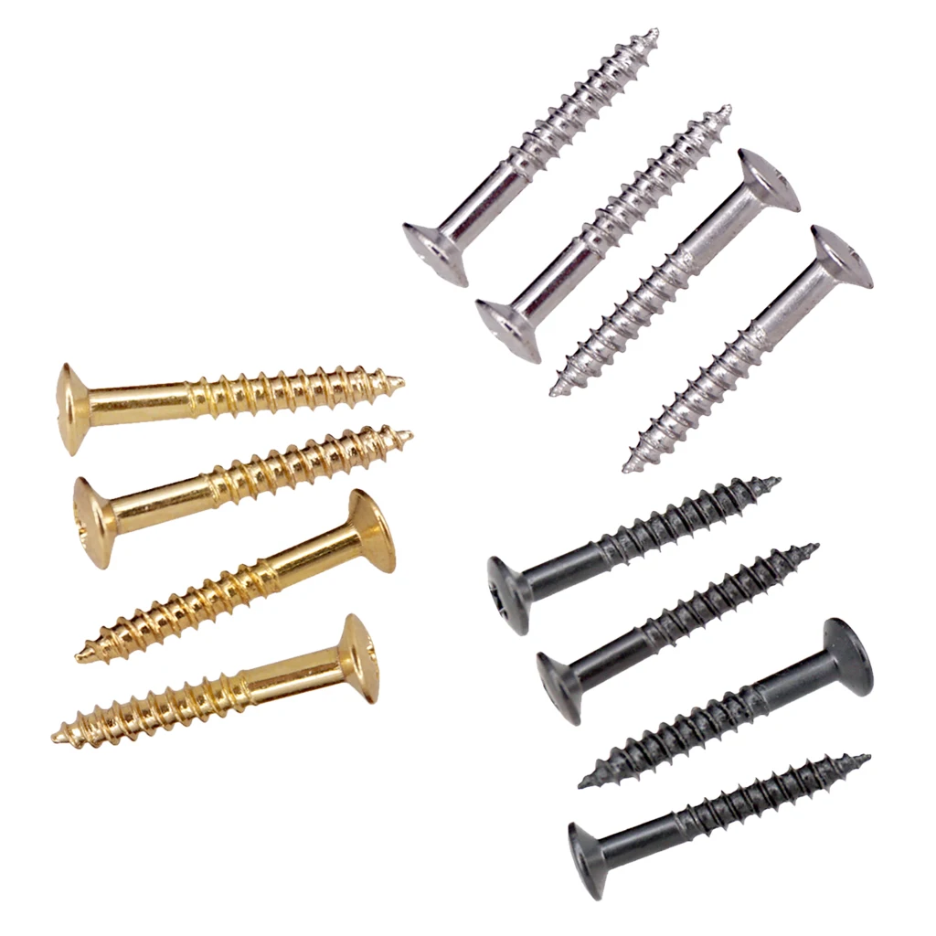 Tooyful 40pcs/set Humbucker Pickup Ring Frame Mounting Screws for Electric Guitar Replacement Parts