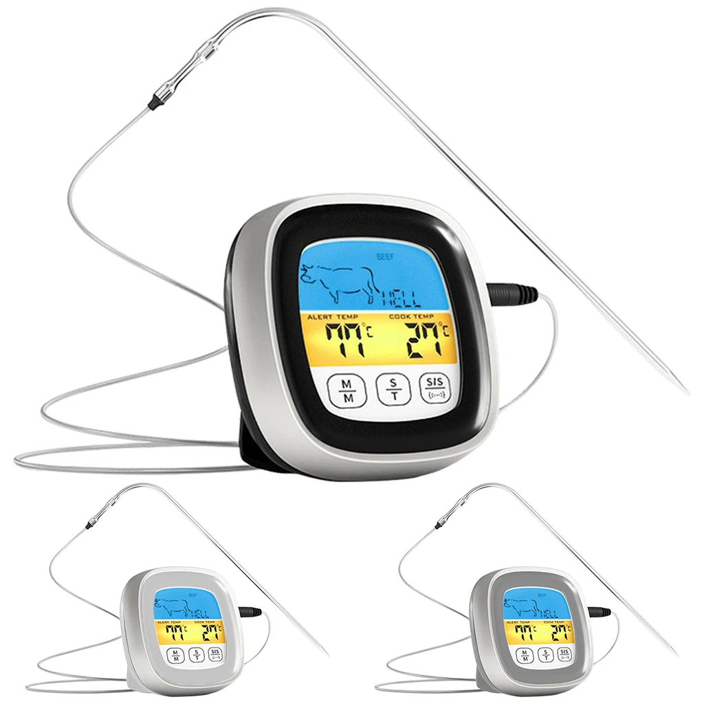 Digital Meat Thermometer Touchscreen Food Thermometer for Oven BBQ Tool Accessories