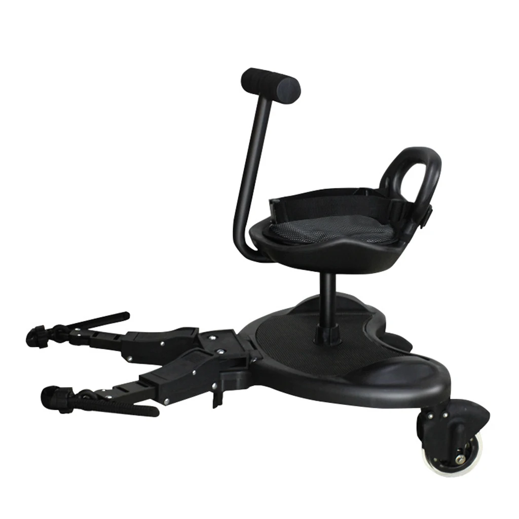 2-in-1 Stroller  Attachment with Seat Standing Platform Connector