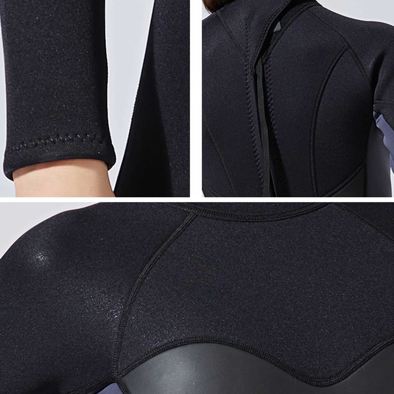 Women Wetsuit 3mm Neoprene Diving Suit Keep Warm Thickened Long Sleeve Full Body Scuba Wet Suit for Surf Snorkeling Swimsuit