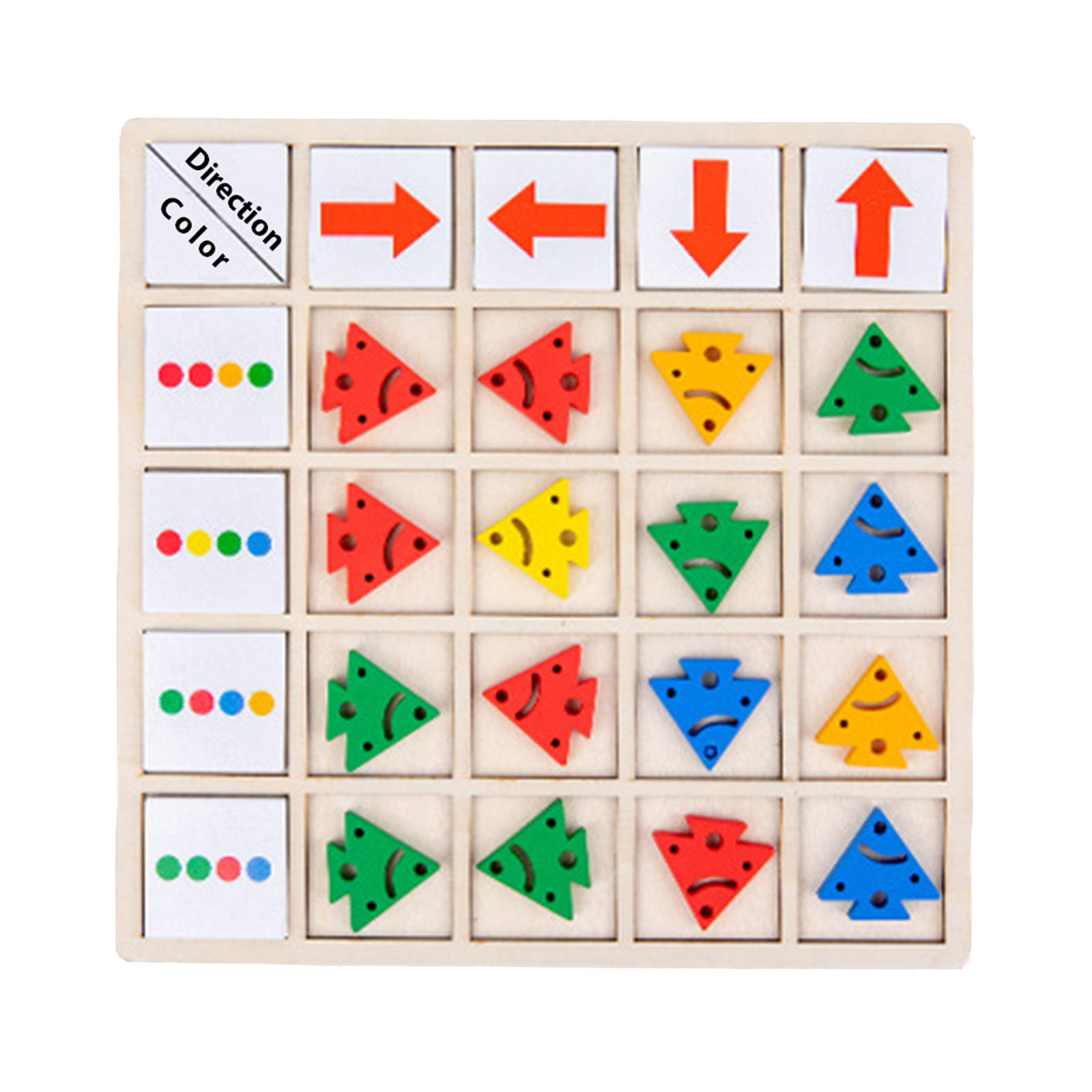 Puzzle Sensory Board, Logical Thinking Teaching Aids Recognition Matching Game, Babies
