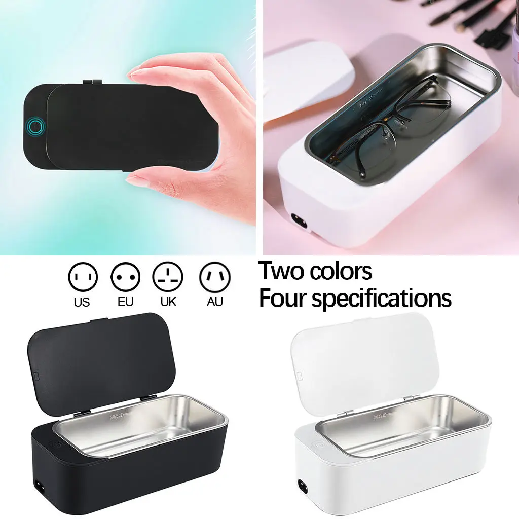 Household Portable Small Scale Jewelry Watch Ultrasonic Cleaning Box Electronic Glasses Cleaner