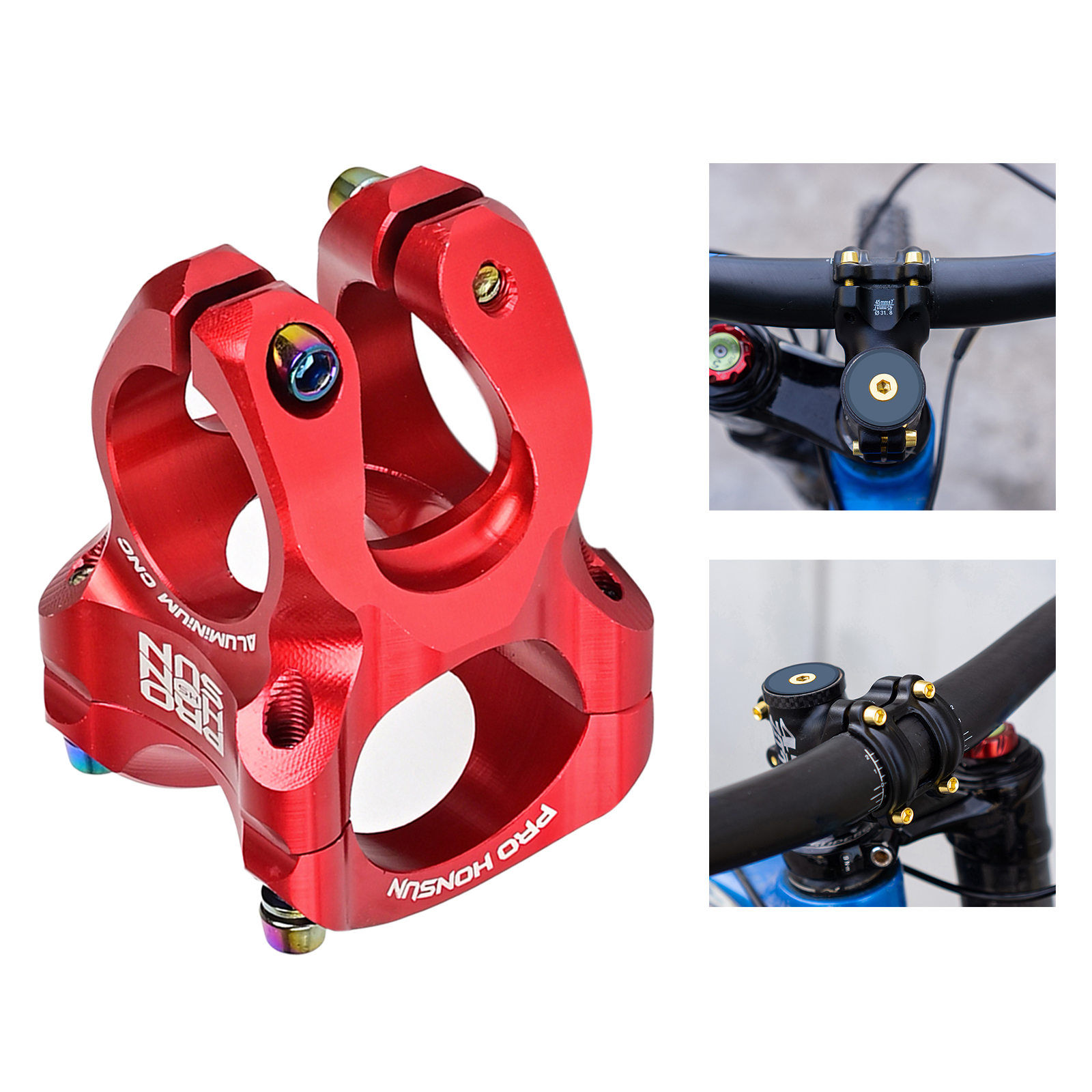 MTB 31.8mm Stem CNC Handlebar Bicycle Ultralight 0 Degree Rise Enduro 28.6mm Steerer Mountain Bike Parts Replacement