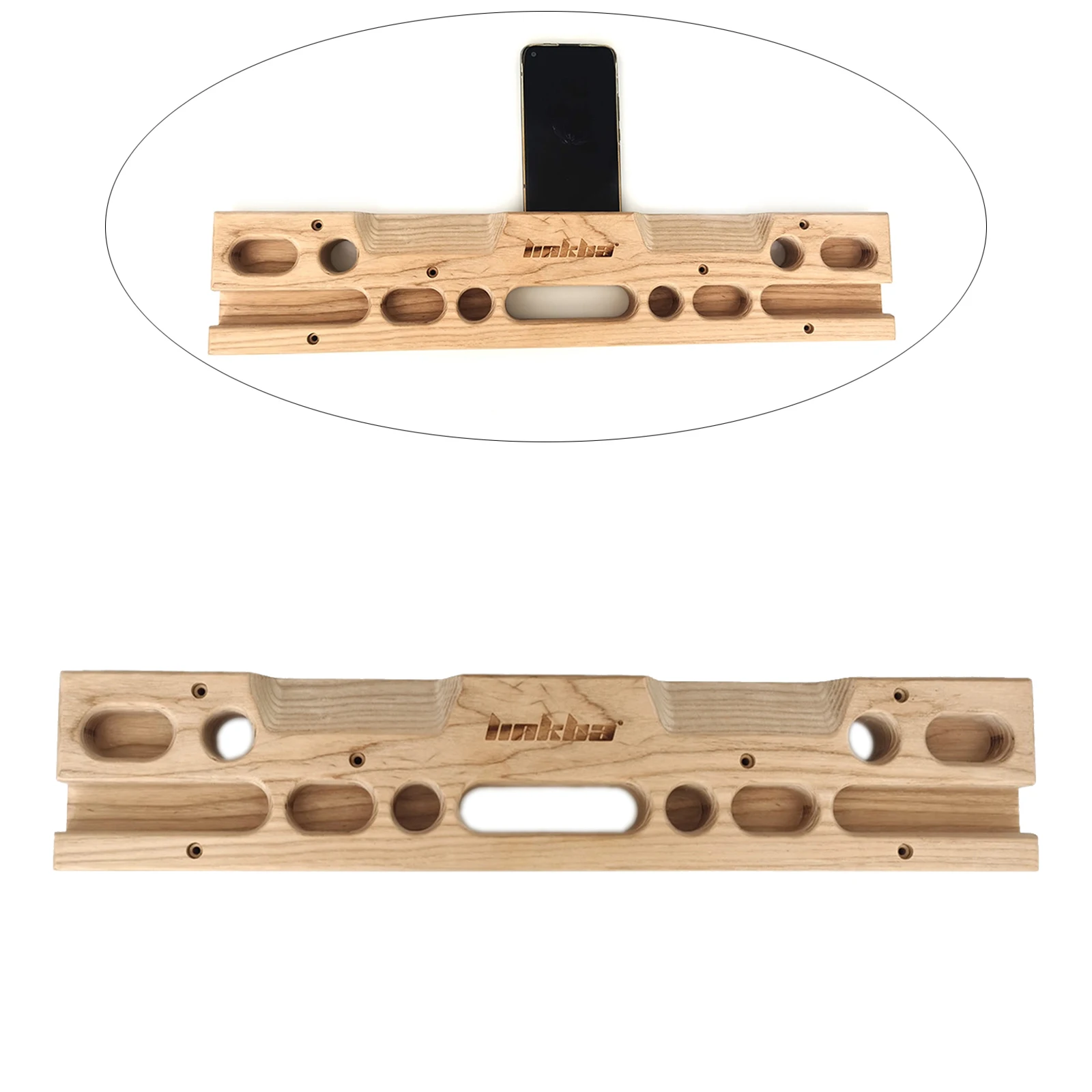 Wood boards with Phone Holder Slot, High Strength Rock Climbing  Boards Fingerboards Doorway Pull Up Board