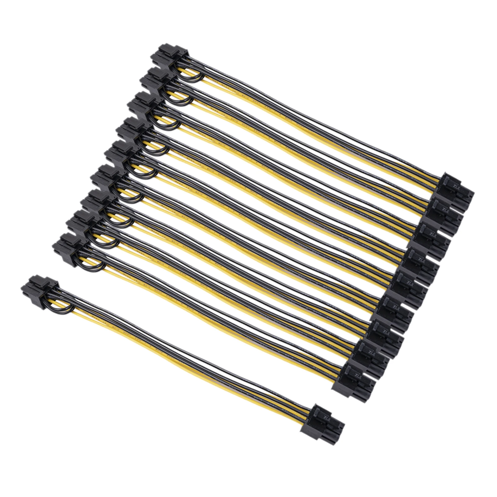 PCI Express PCIE PCI-e 6 pin Female to PCI-E 6+2 8 pin Female GPU Power Cable Splitter Adaptor Adapter Converter 20CM