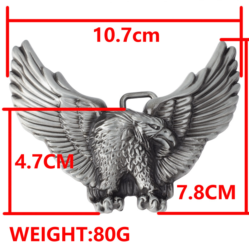 Drei-dimensional Metall Adler Gürtel Schnalle – Detail 1