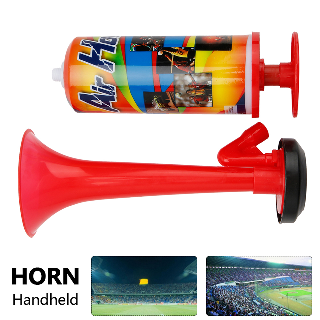 Hand Held Air Horn Safety Loud Sports Boating Warning Push Up Pump Airhorn